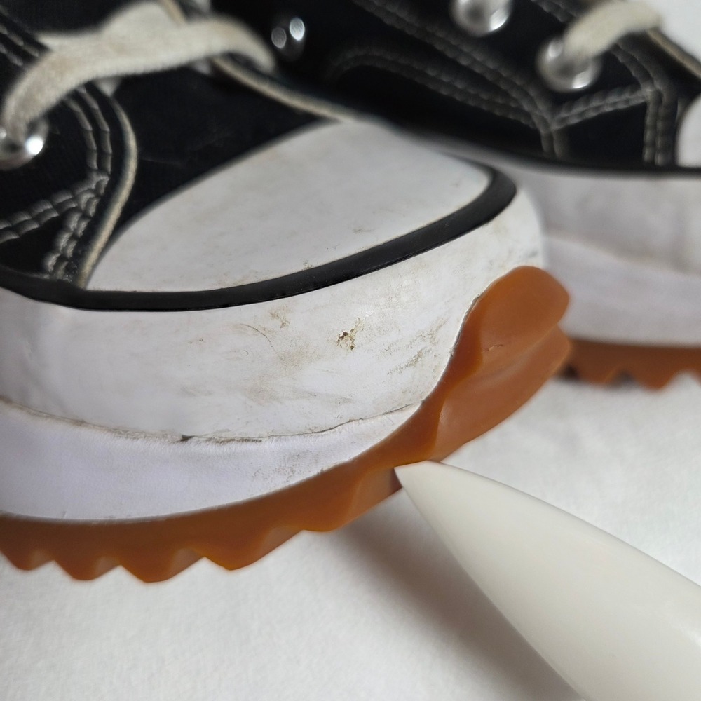 Converse Run Star Hike High Top Black White Platform Sneakers M 5.5 W 7 - Picture 6 of 11